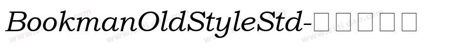 BookmanOldStyleStd字体转换