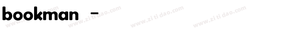bookman字体字体转换