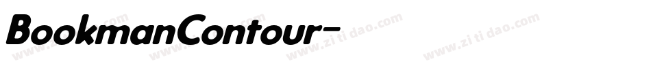 BookmanContour字体转换