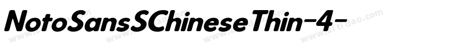 NotoSansSChineseThin-4字体转换