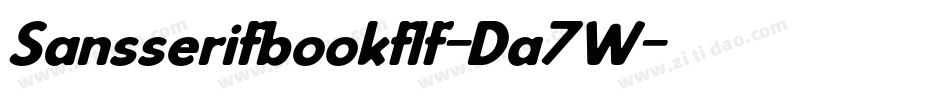Sansserifbookflf-Da7W字体转换