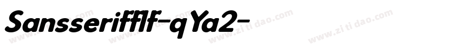 Sansserifflf-qYa2字体转换