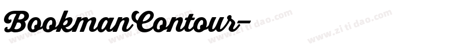 BookmanContour字体转换