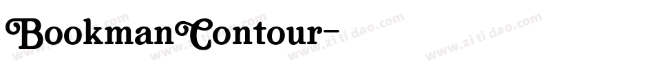 BookmanContour字体转换