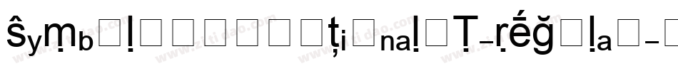 SymbolProportionalBT-Regular字体转换