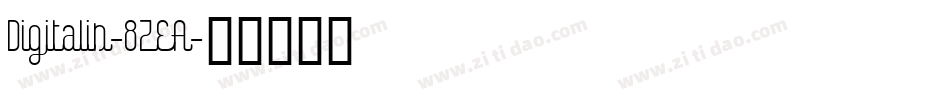 Digitalis-8ZEA字体转换