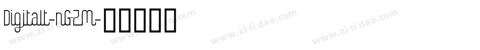 Digitalt-nGZM字体转换