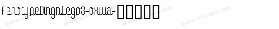 FenotypeDingsLego3-oxwa字体转换