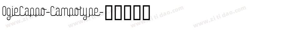 OgieCappo-Campotype字体转换