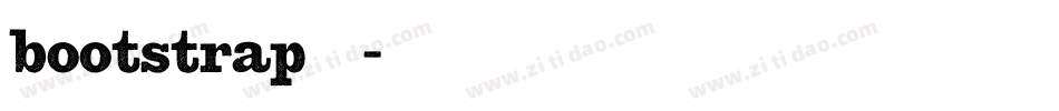 bootstrap图标字库字体转换