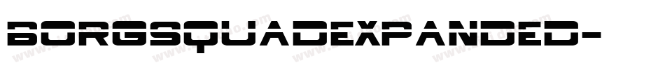 borgsquadexpanded字体转换