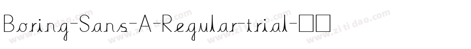 Boring-Sans-A-Regular-trial字体转换