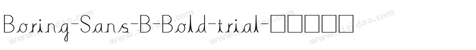 Boring-Sans-B-Bold-trial字体转换