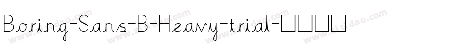 Boring-Sans-B-Heavy-trial字体转换