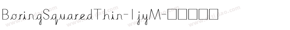 BoringSquaredThin-1jyM字体转换