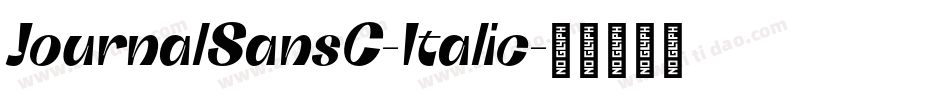 JournalSansC-Italic字体转换