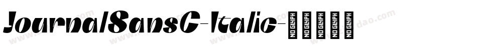 JournalSansC-Italic字体转换