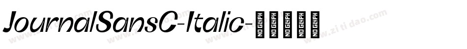 JournalSansC-Italic字体转换