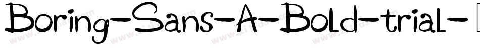 Boring-Sans-A-Bold-trial字体转换