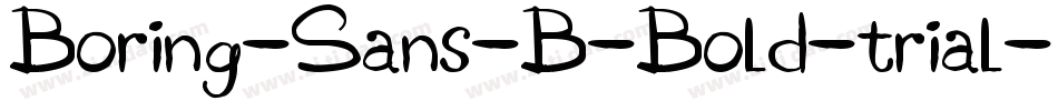 Boring-Sans-B-Bold-trial字体转换