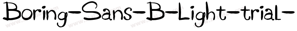 Boring-Sans-B-Light-trial字体转换