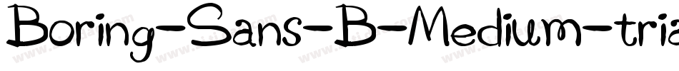 Boring-Sans-B-Medium-trial字体转换