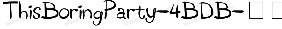 ThisBoringParty-4BDB字体转换