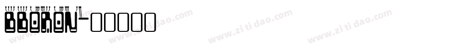 bboron字体转换