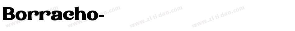 Borracho字体转换