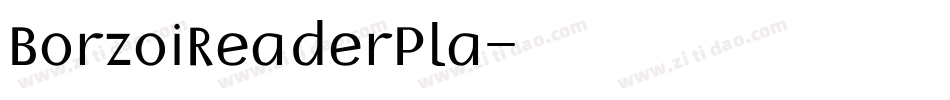 BorzoiReaderPla字体转换