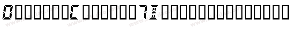 DigitalCounter7Italic-qpnq字体转换