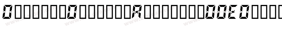 DigitalDisplayRegular-ODEO字体转换