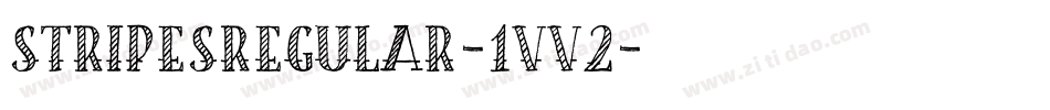 StripesRegular-1VV2字体转换