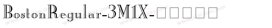 BostonRegular-3M1X字体转换