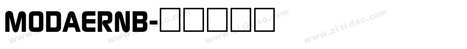 MODAERNB字体转换