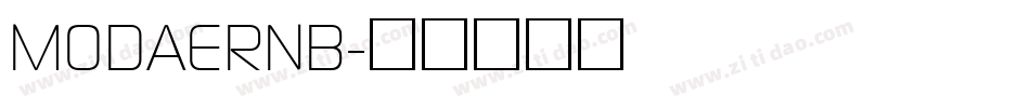 MODAERNB字体转换