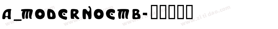 a_ModernoEmb字体转换