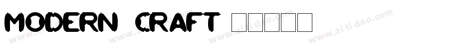 MODERN_CRAFT字体转换