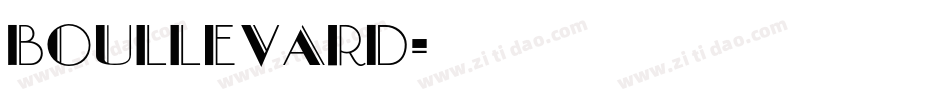 Boullevard字体转换