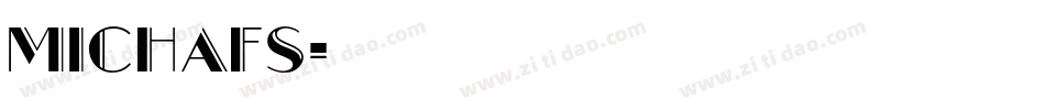 michafs字体转换
