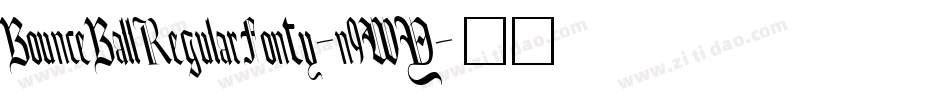 BounceBallRegularFonty-n9WY字体转换