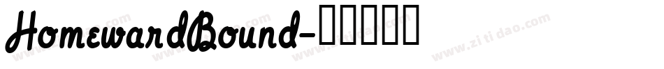 HomewardBound字体转换