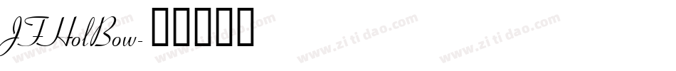 JFHolBow字体转换