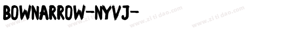 Bownarrow-nyvJ字体转换