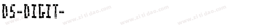 DS-DIGIT字体转换