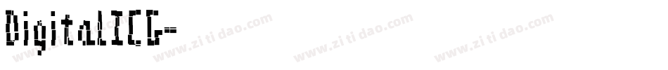 DigitalICG字体转换