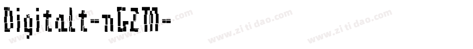 Digitalt-nGZM字体转换