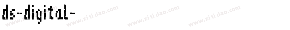 ds-digital字体转换