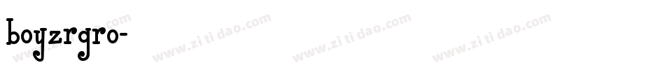 boyzrgro字体转换