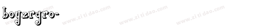 boyzrgro字体转换